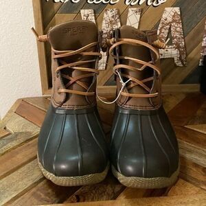Sperry Sweetwater Brown Waterproof Duck Boots Women 5.5 STS83684‎ New Outdoor
